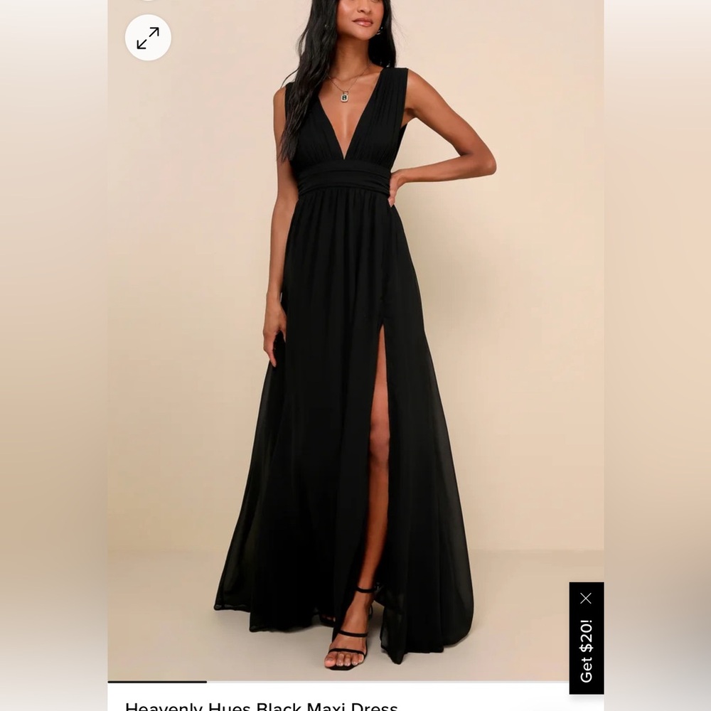 Lulus Heavenly Hues maxi dress. Beautiful Black gown.#prom #littleblackdress